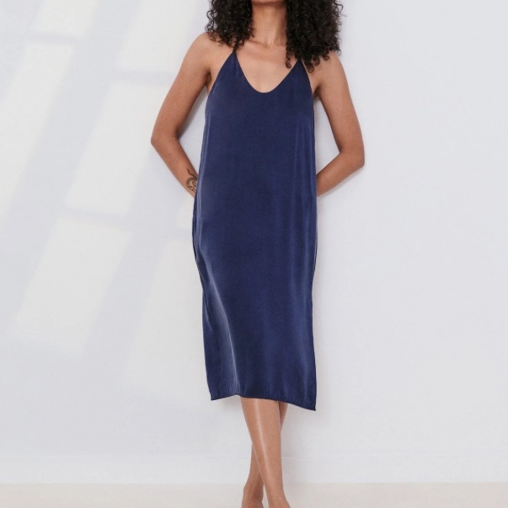 Lunya slip dress in GREEN